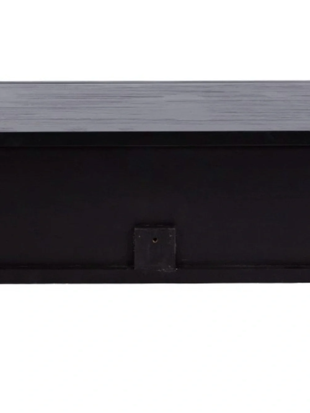 Black Woven-Front Floating Table with Drawer by Kate and Laurel